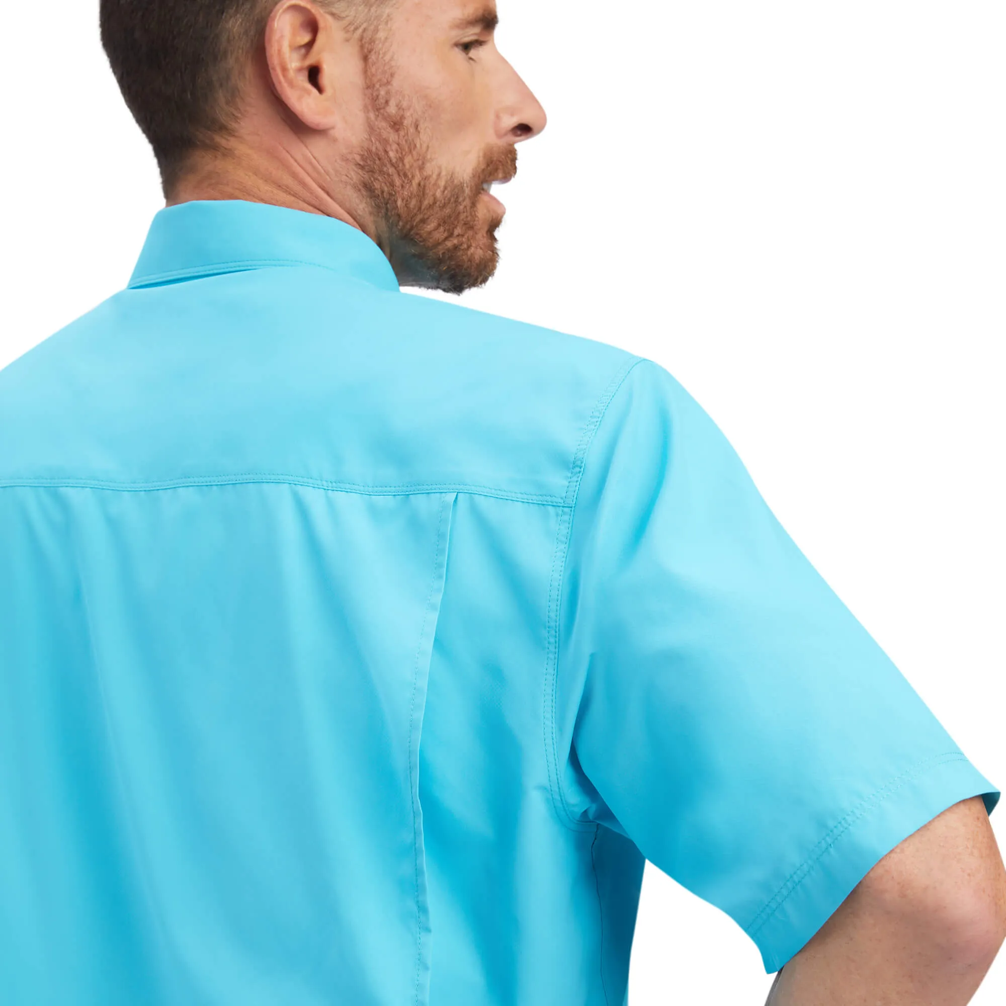 Ariat Men's Venttek Outbound Classic Fit Scuba Blue Shirt