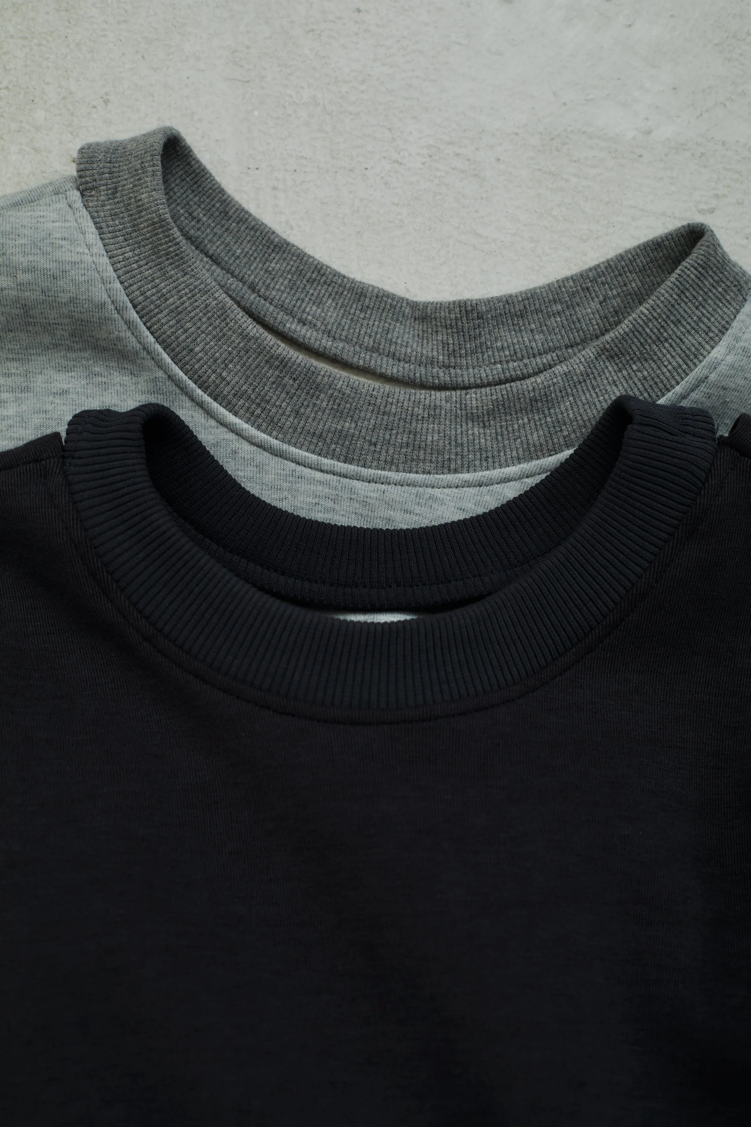 cropped sweat pullover