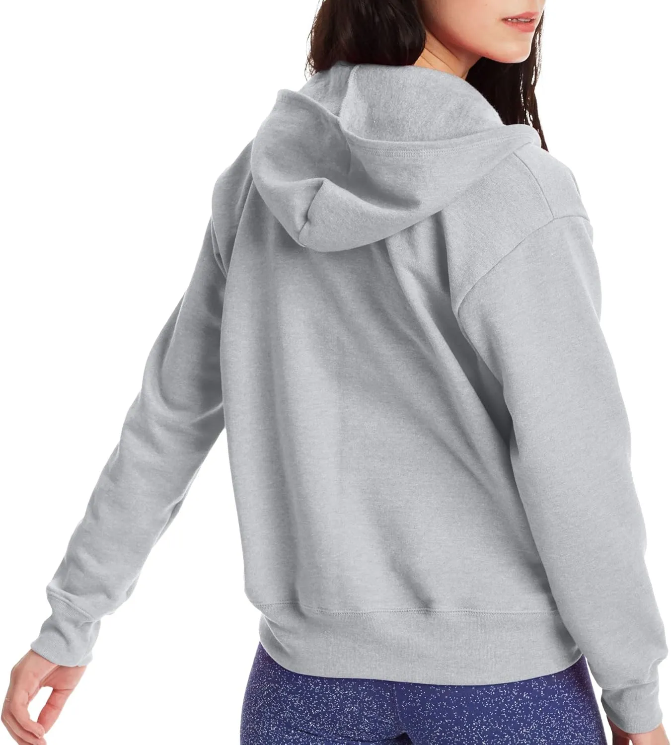 Hanes Women's Hoodie, Ecosmart Fleece Full-zip Hoodie, Zip-up Hooded Sweatshirt