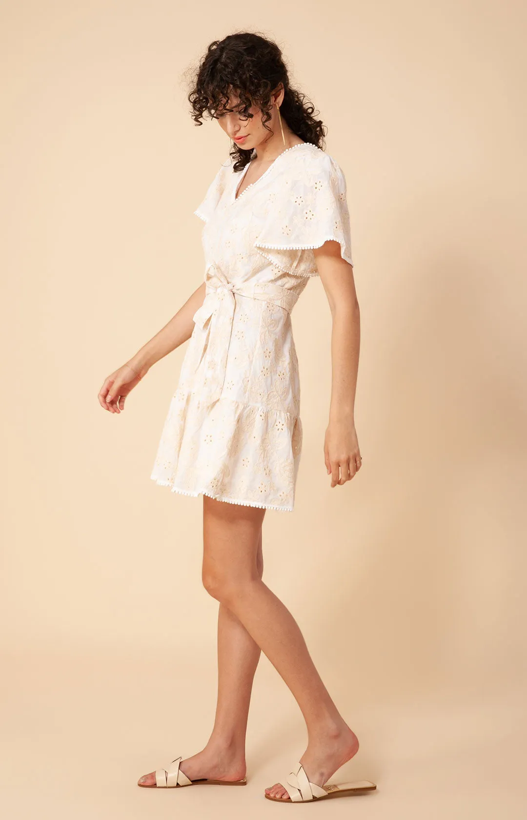Mavis Embroidered Eyelet Dress