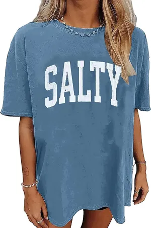 Oversized Graphic Tees Shirt for Women Summer Casual Loose Vacation Tshirts Short Sleeves Flower Tops