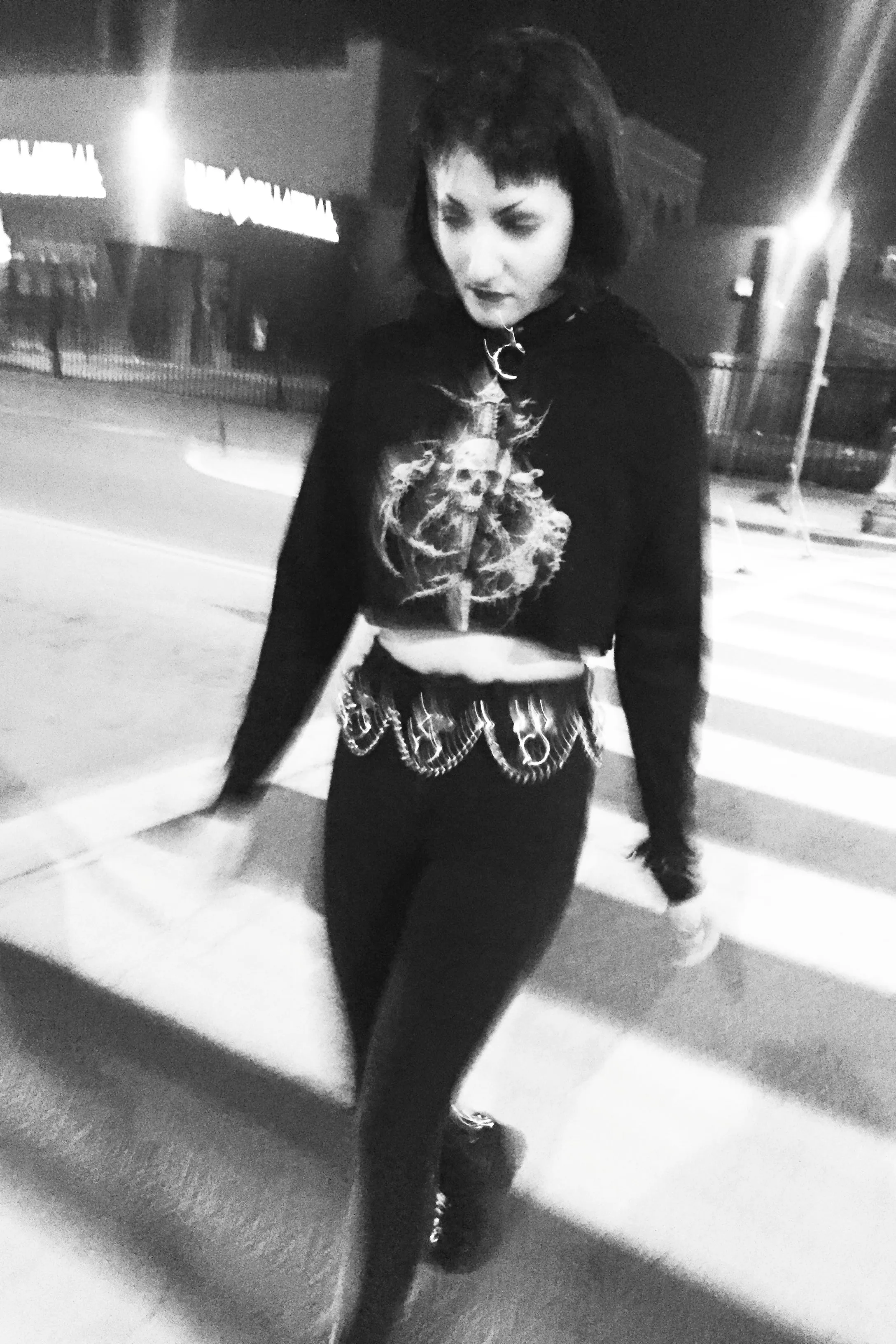 Riddick X Lip Service Crop Hoodie
