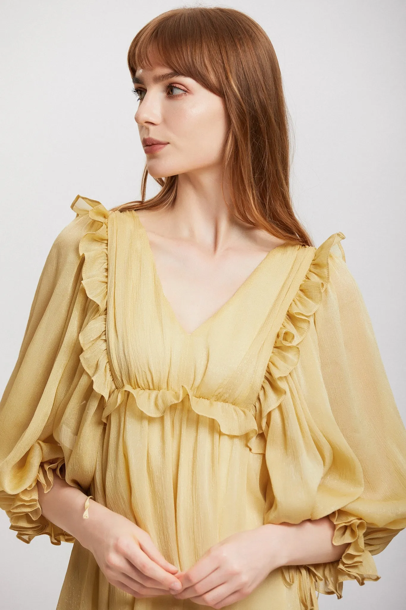 ST | Oncidium Chiffon Maxi Dress