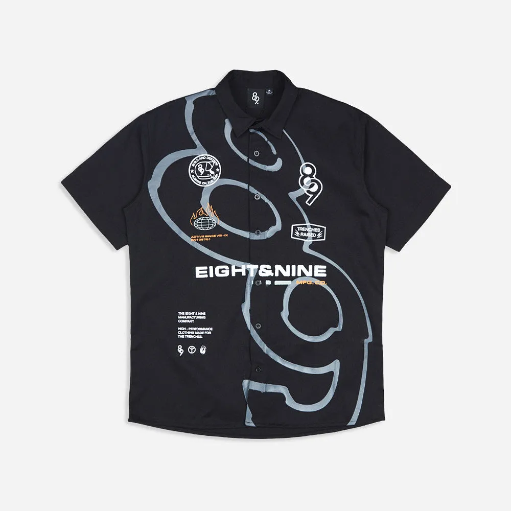 Trenches Made Button Up Shirt Black