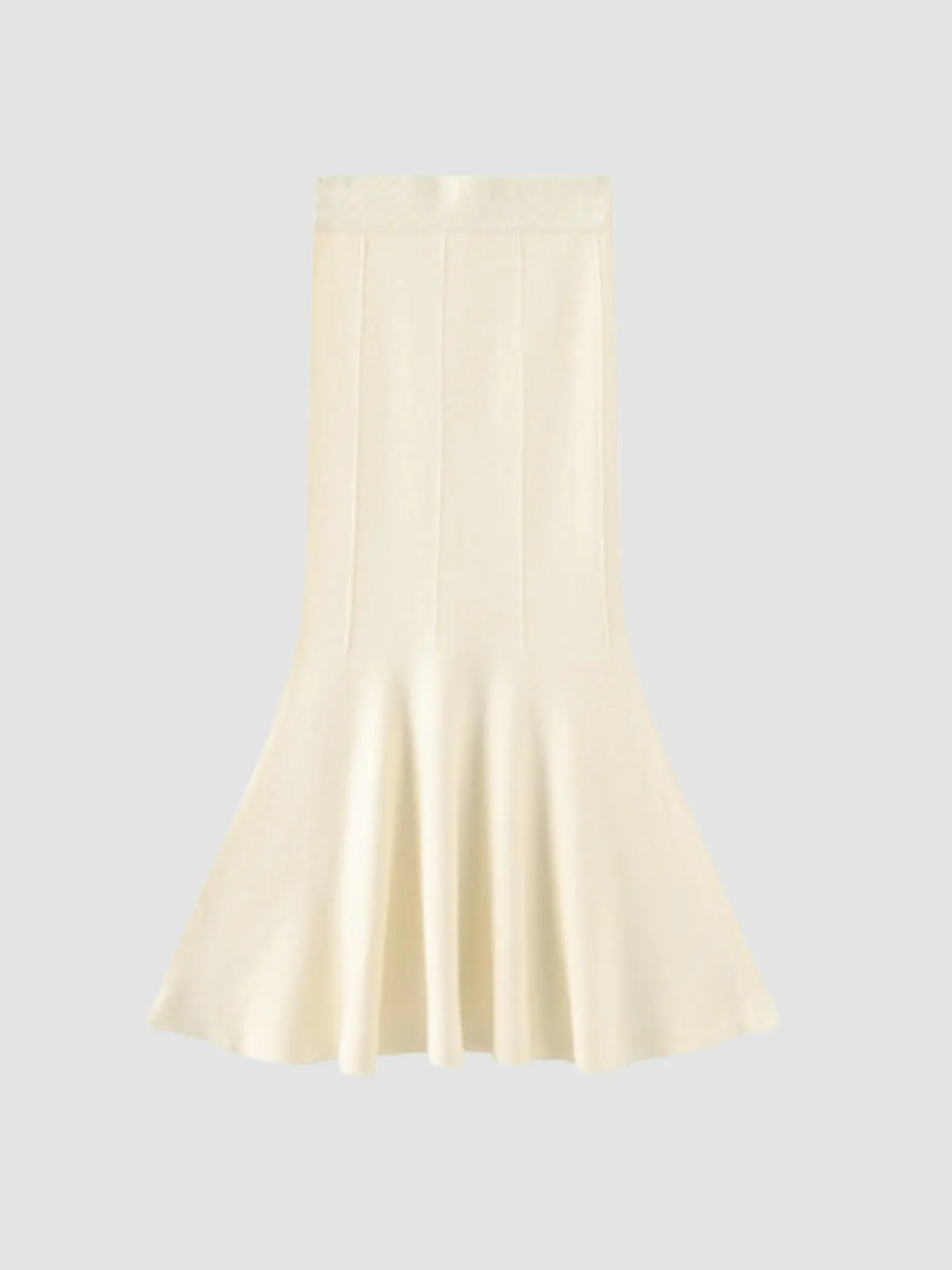 WLS High Waist Fishtail Slim Long Skirt